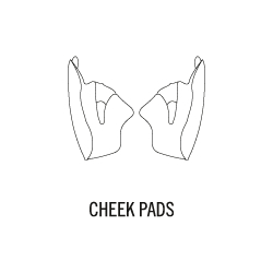 KTM HORNET ADV CHEEK PADS